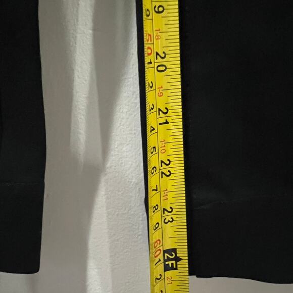 Anthropologie X Maeve The Colette Cropped Rhinestone Pocket Pants Black Size 27 - Picture 8 of 11